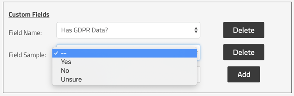 Adding a Custom Field in SimpleRisk