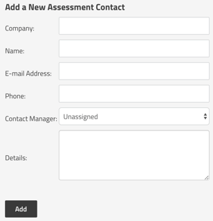 Adding an Assessment Contact in SimpleRisk